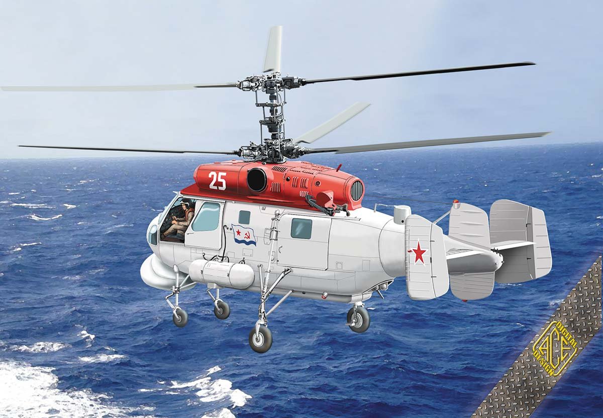 Ace 72307 Ka-25PS Hormone-C, hélicoptère de recherche et de sauvetage (SAR) de la marine soviétique, échelle 1/72