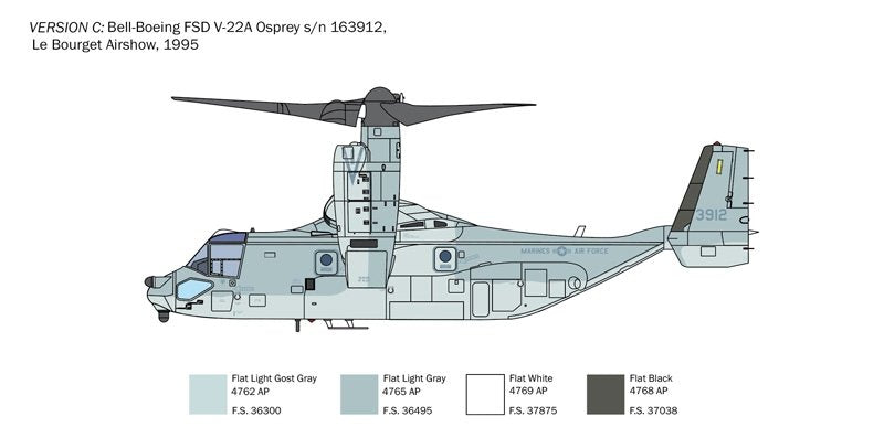 Italeri 1463 V-22A Osprey 1/72 – zdjęcie 5