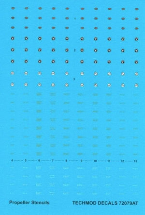 Techmod 72079 Propeller Stencils 1/72