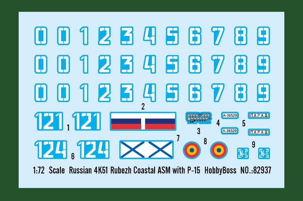 Hobby Boss 82937 Russian 4K51 Rubezh Coastal ASM with P-15 1/72 – obrázek 9