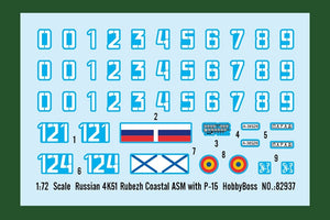 Hobby Boss 82937 Russian 4K51 Rubezh Coastal ASM with P-15 1/72 – obrázek 9