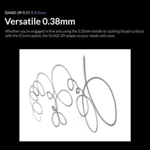 Gaahleri 40133 Advanced Series GHAD-39 Airbrush 0,35 mm &amp; 0,5 mm, 1/4 oz &amp; 1/2 oz