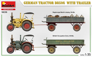 MiniArt 38038 German Tractor D8506 with trailer 1/35 – obrázek 4