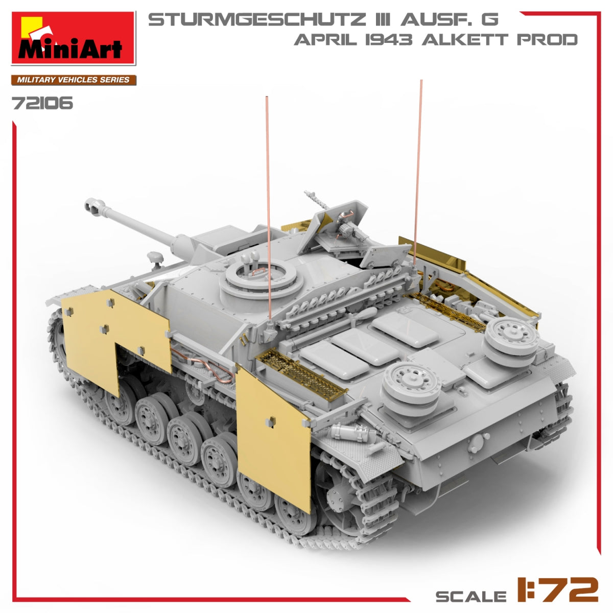 MiniArt 72106 STURMGESCHUTZ III AUSF. G, APRIL 1943 ALKETT PROD. 1/72 – image 7