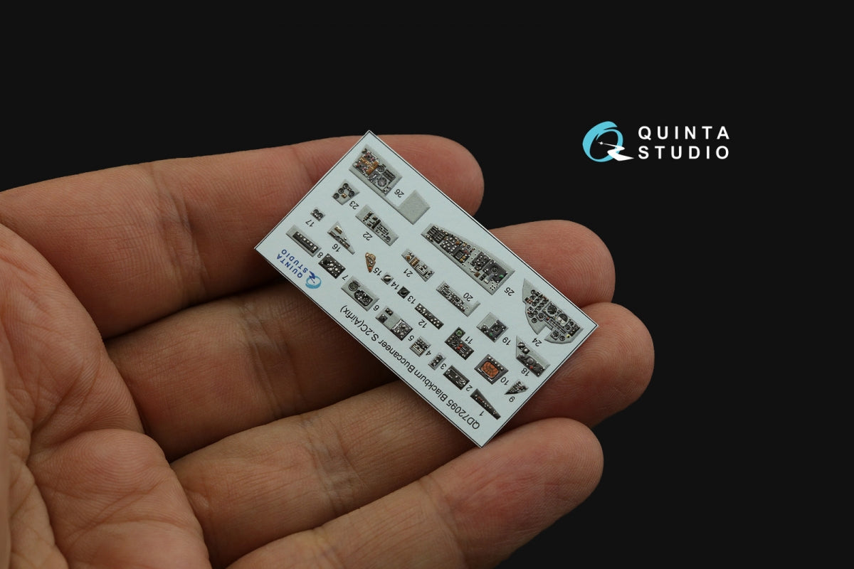 Quinta Studio QD72095 Blackburn Buccaneer S.2C 3D-Printed &amp;amp; colored Interior on decal paper (Airfix) 1/72 – Bild 5