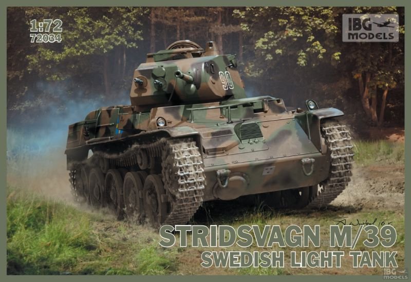 IBG 72034 Stridvagn M/39 Swedish Light Tank 1/72