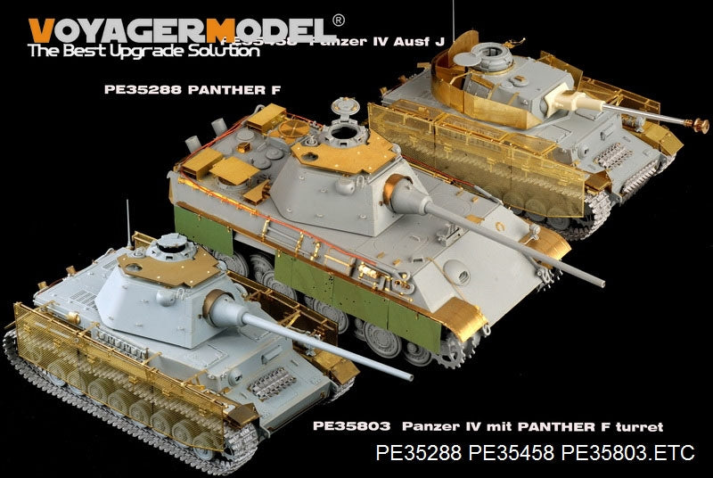 Voyager Model PE35803 WWII German Pz.Kpfw.IV Ausf.J (mit Panther F turret) For DRAGON 6824 1/35 – Bild 2