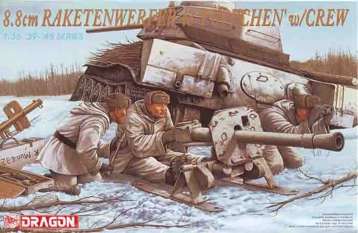 Dragon 6097 8.8cm Rakettenwerfer Pupchen w.Crew (1/35)