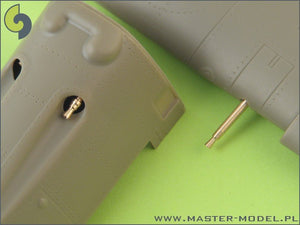 Master AM-32-005 Bf 109 E3 - E9, T armament set (MG 17 tips, MG FF barrels) 1/32 – Bild 5
