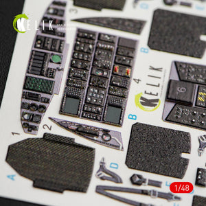 KELIK K48050 MH-60K BLACK HAWK INTERIOR 3D DECALS FOR ITALERI KIT 2666 1/48 – obrázek 5