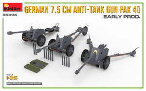 MiniArt 35394 GERMAN 7.5CM ANTI-TANK GUN PAK 40. EARLY PROD 1/35 – imagen 3