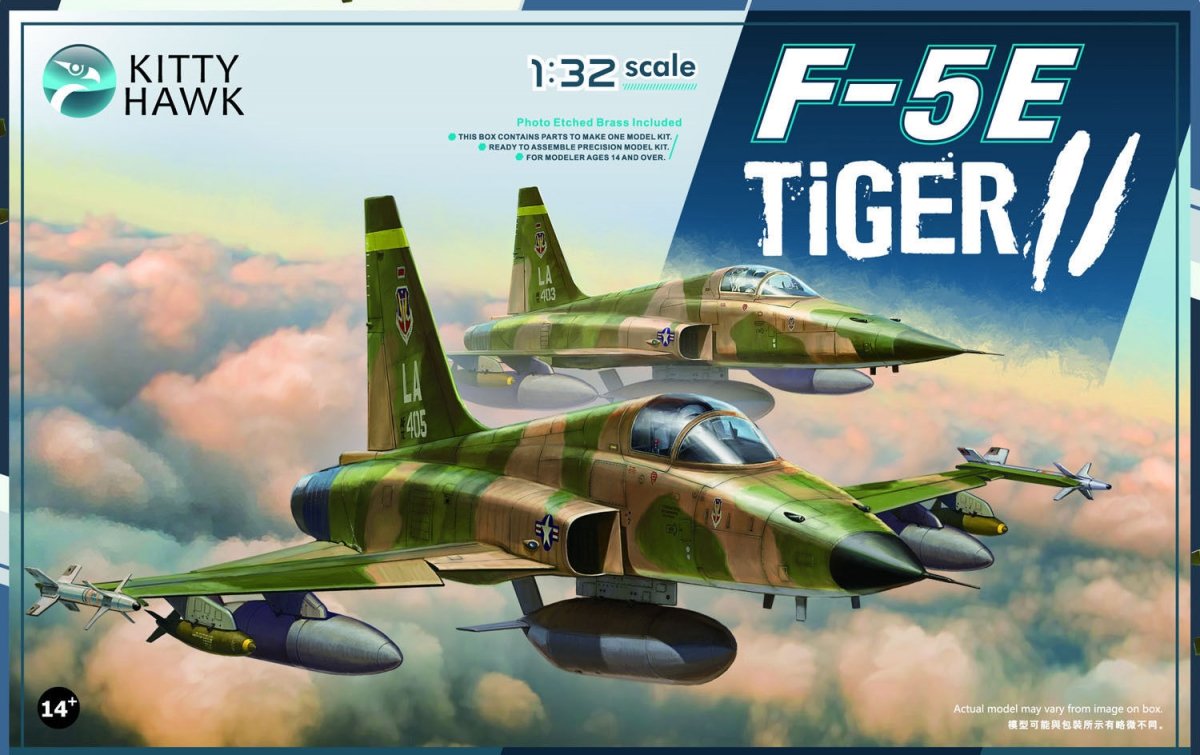 Kitty Hawk 32018 F-5E Tiger II Kit First Look 1/32