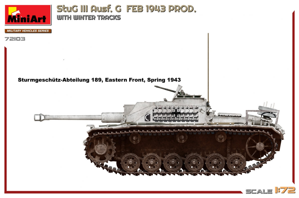 MiniArt 72103 StuG III Ausf. G FEB 1943 PROD. WITH WINTER TRACKS 1/72 – imagen 4