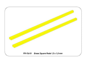 Aber FR15x10 Rectangular brass rods 1.5x1.0 mm length 245mm x 2 / Brass flat rods 1.5x1.0 mm length 245mm x2 pcs. – obrázek 5