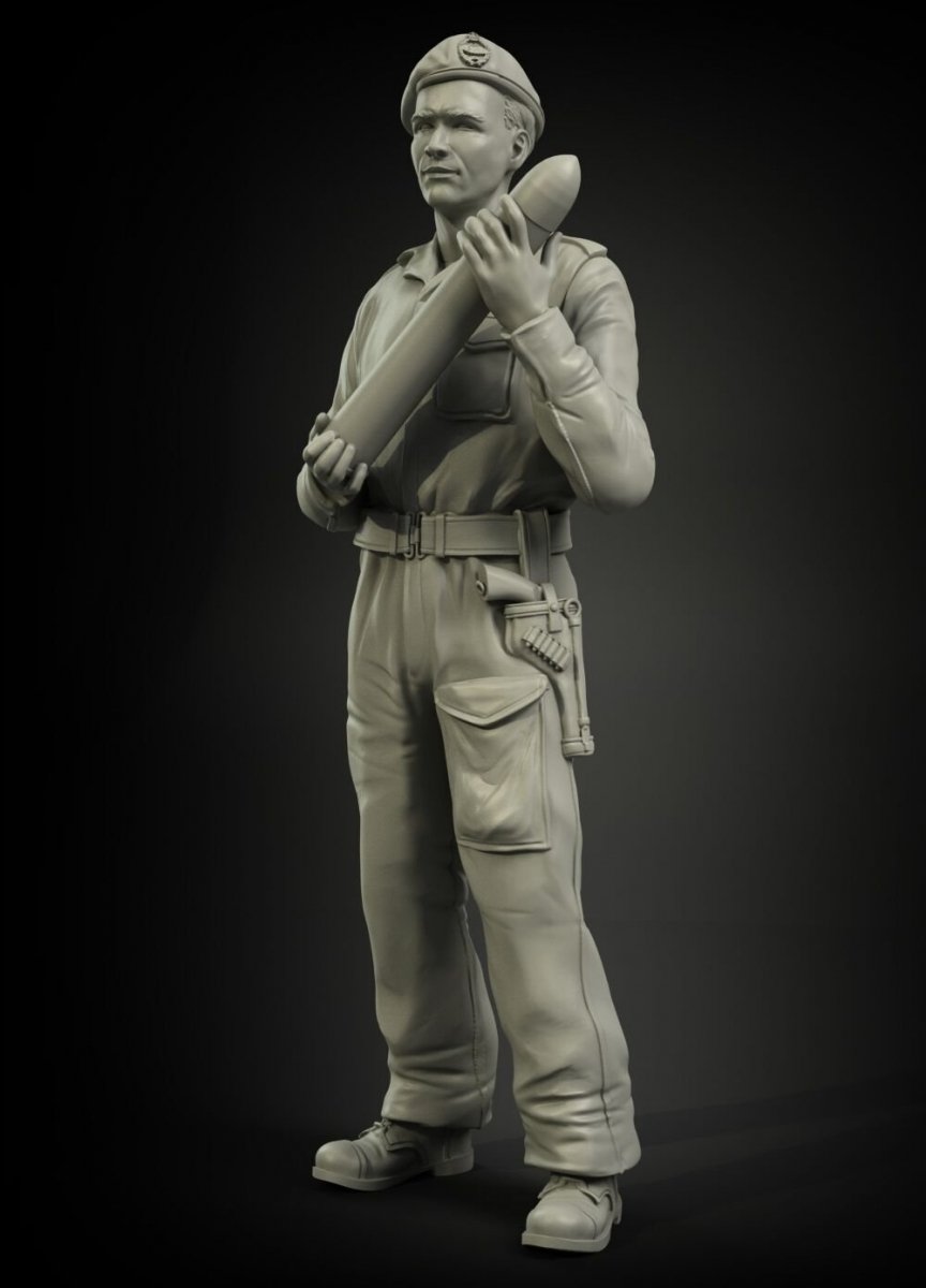 Panzer Art FI35-051 British RAC North Africa loading 75mm ammo soldier No.1 1/35 – Bild 3