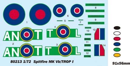 Hobby Boss 80213 Spitfire MK.Vb TROP 1/72 – image 4