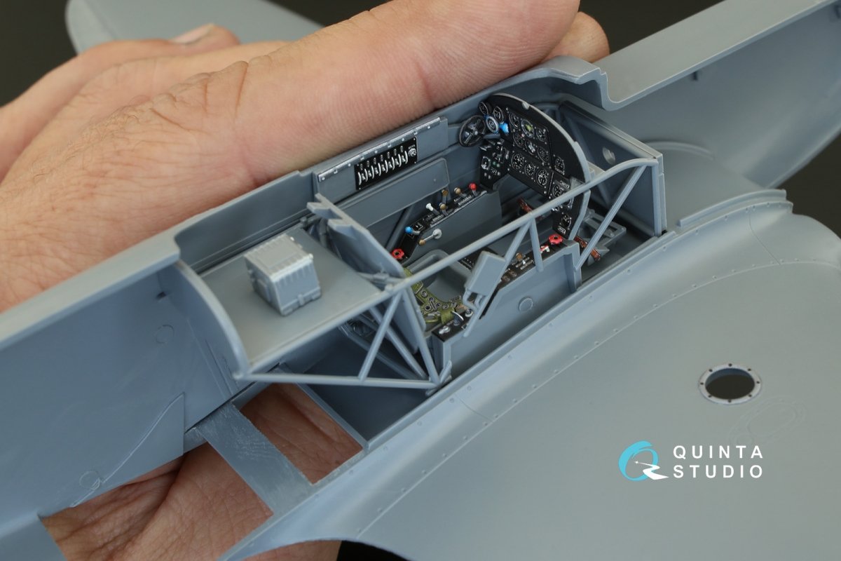 Quinta Studio QD32007 Yak-3 3D-Printed &amp;amp; coloured Interior on decal paper (for Special Hobby kit) 1/32 – zdjęcie 6