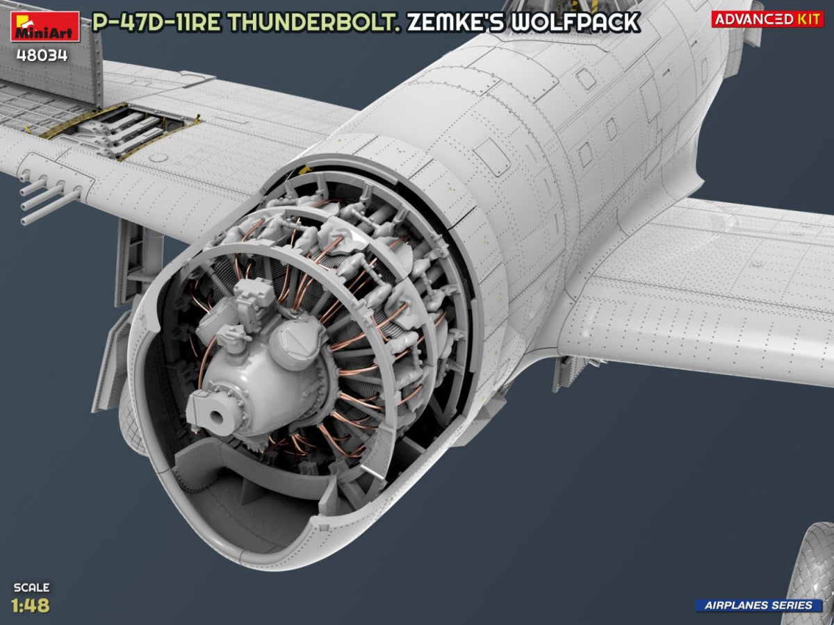 MiniArt 48034 P-47D-11RE Thunderbolt. Zemke&amp;#39;s Wolfpack. Advanced Kit 1/48 – obrázek 11