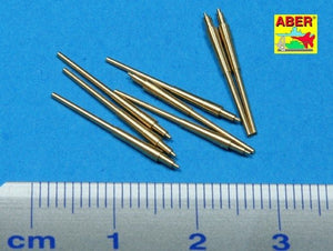 Aber 1/700L-14 Set of 8 pcs 380 mm barrels for ships: Bismarck, Tirpitz 1/700 – obrázek 2
