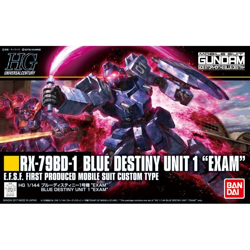 Bandai 58268 HGUC RX-79BD-1 BLUE DESTINY UNIT 1 "EXAM" GUN58268 1/144