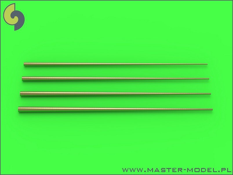 Master SM-350-090 Set of universal tapered masts No2 (length = 100mm each, diameters = 0,7/2,2mm; 0,8/2,5mm; 0,9/2,8mm; 1/3mm) 1/350