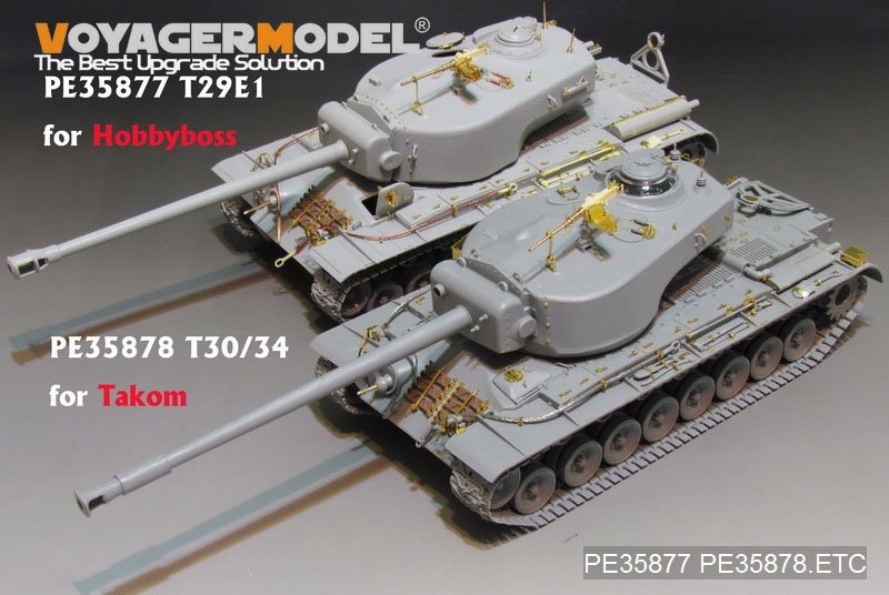 Voyager Model PE35878 WWII US T-30/34 Super Heavy tank for TAKOM 1/35 – obrázek 10