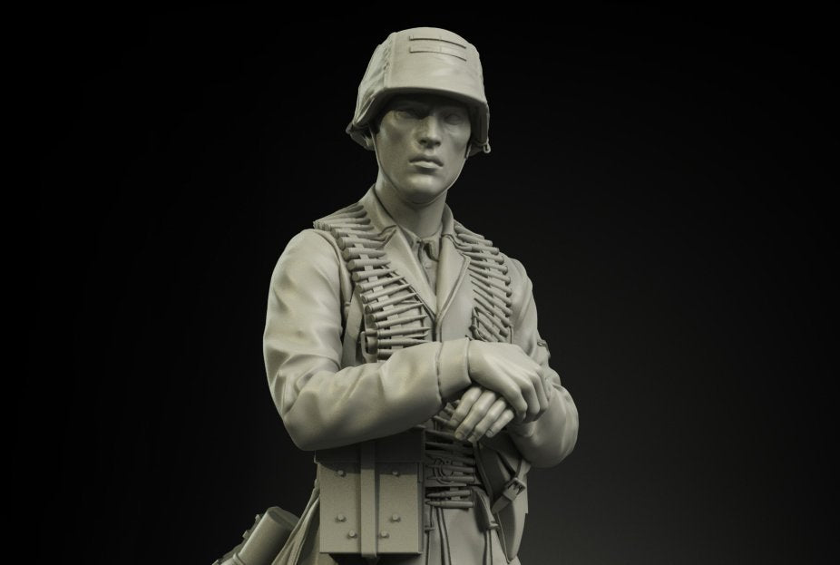 Panzer Art FI35-039 Waffen-SS MG-42 gunner 1/35 – image 3