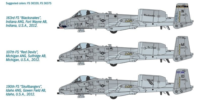 Italeri 2725 A-10C Blacksnackes 1/48 – imagen 2