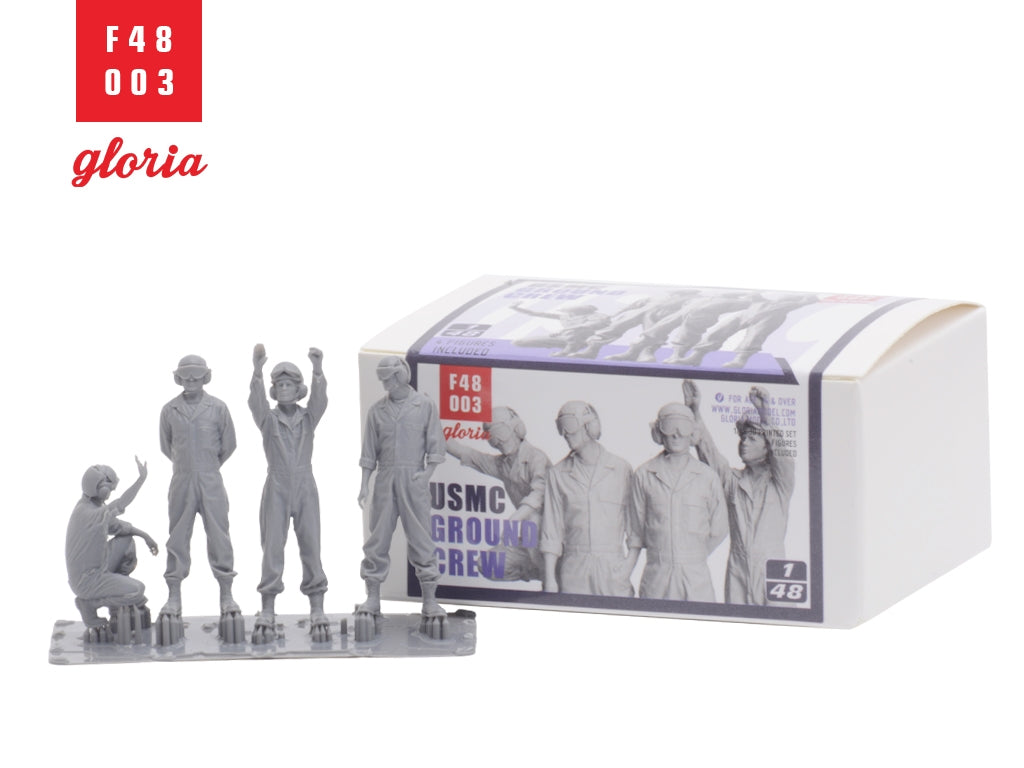 Gloria F48003 USMC Ground Crew 4 x 3D Printed figures 1/48 – image 4