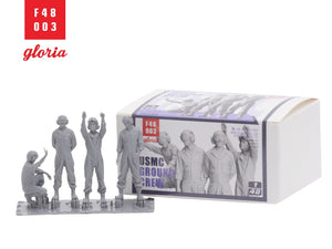 Gloria F48003 USMC Ground Crew 4 x 3D Printed figures 1/48 – image 4