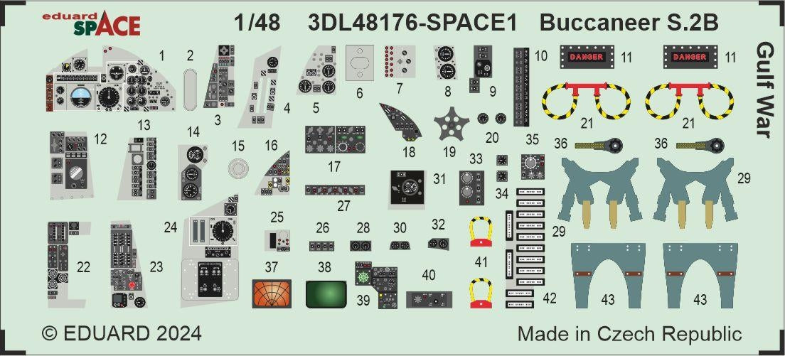 Eduard 3DL48176 Buccaneer S.2B Gulf War SPACE AIRFIX 1/48 – zdjęcie 4