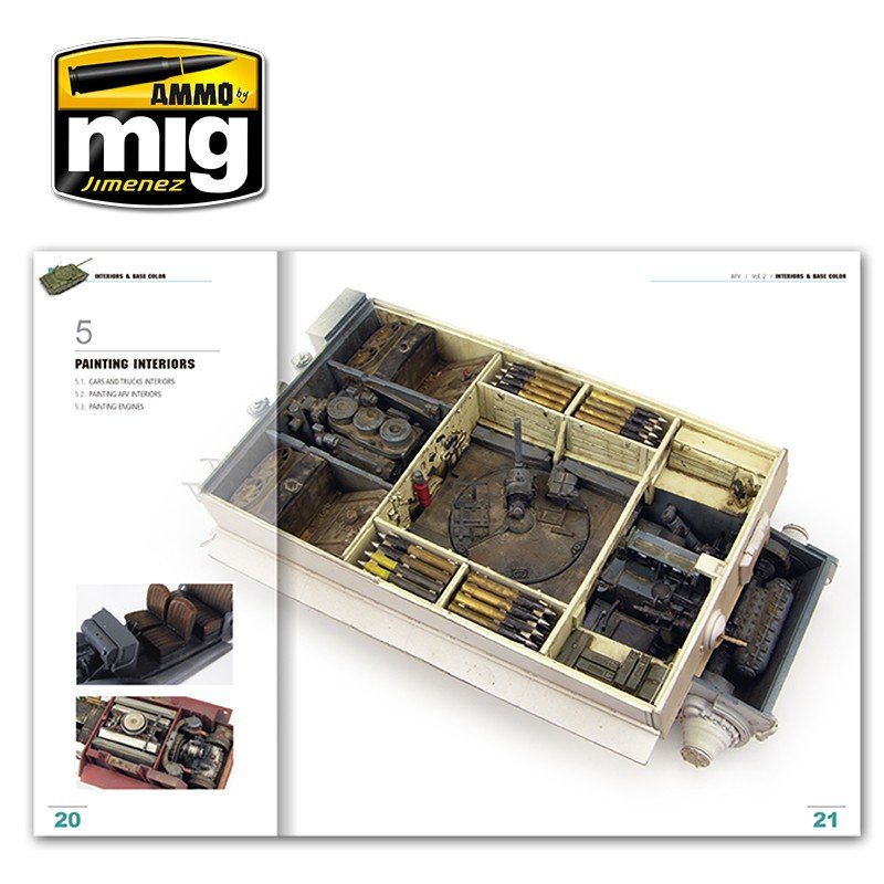 Ammo of Mig Jimenez 6201 ENCYCLOPEDIA OF MODELING TECHNIQUES – ARMORED VEHICLES VOLUME 2 – INTERIOR PAINTING AND PAINTING BASICS (Polish) – Bild 6