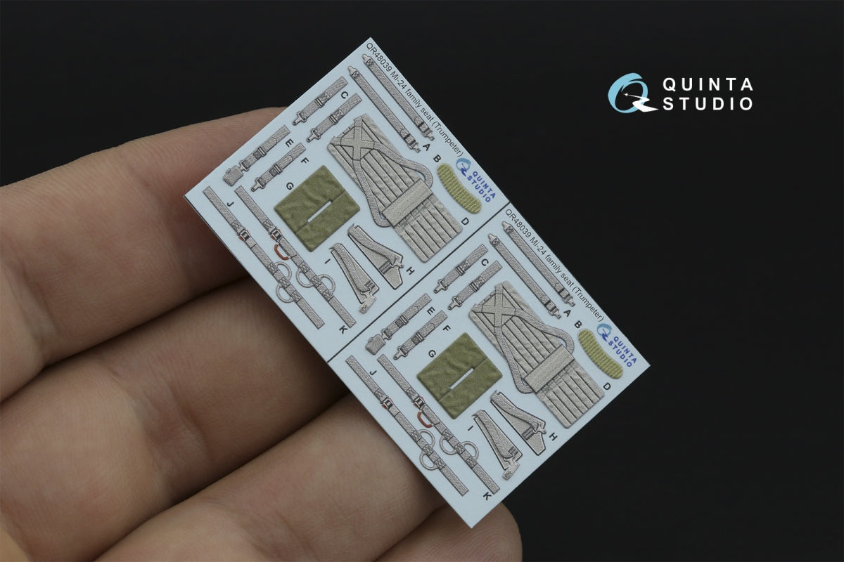 Quinta Studio QD+48516 Mi-24P Hind-F 3D-Printed colored Interior on decal paper (Trumpeter) (with 3D-printed resin parts) 1/48 – imagen 3