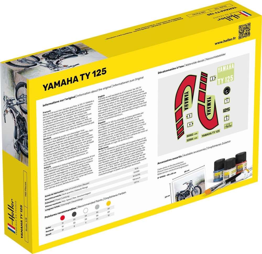 Heller 56902 Yamaha TY 125 - Starter Kit 1/8 – image 2