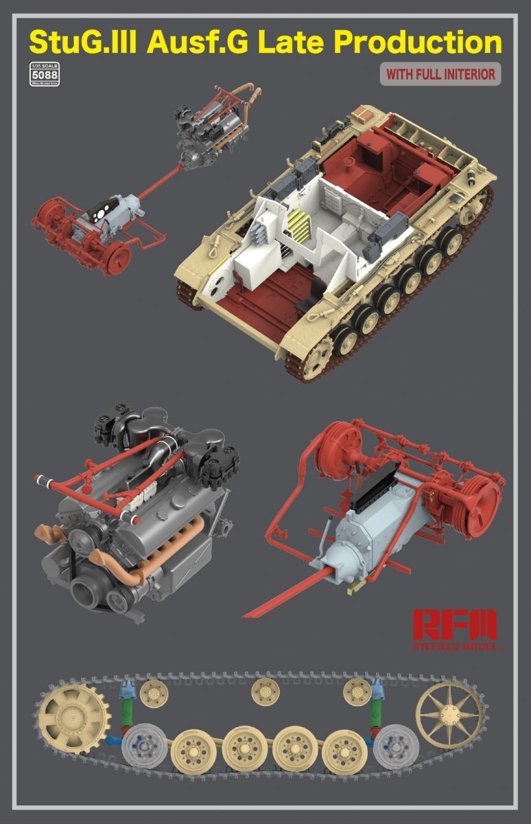 Rye Field Model 5088 StuG.III Ausf.G Late Production with full interior 1/35 – image 3