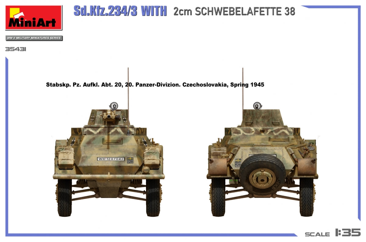 MiniArt 35431 Sd.Kfz.234/3 With 2cm Schwebelafette 38 1/35 – obrázek 13