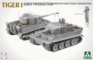 Takom 2195 TIGER I EARLY-PRODUCTION Sd.Kfz.181 Pz.Kpfw.VI Ausf.E Command Tiger 1/35 – obrázek 3