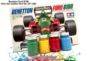 Zero Paints ZP-1300 Benetton Ford B188 Paint 4x30ml – imagen 2