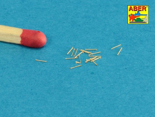 Aber 1/700L-39 Set of 18 pcs 20 mm L/65 C/38 gun barrels for German war ships 1/700 – image 2