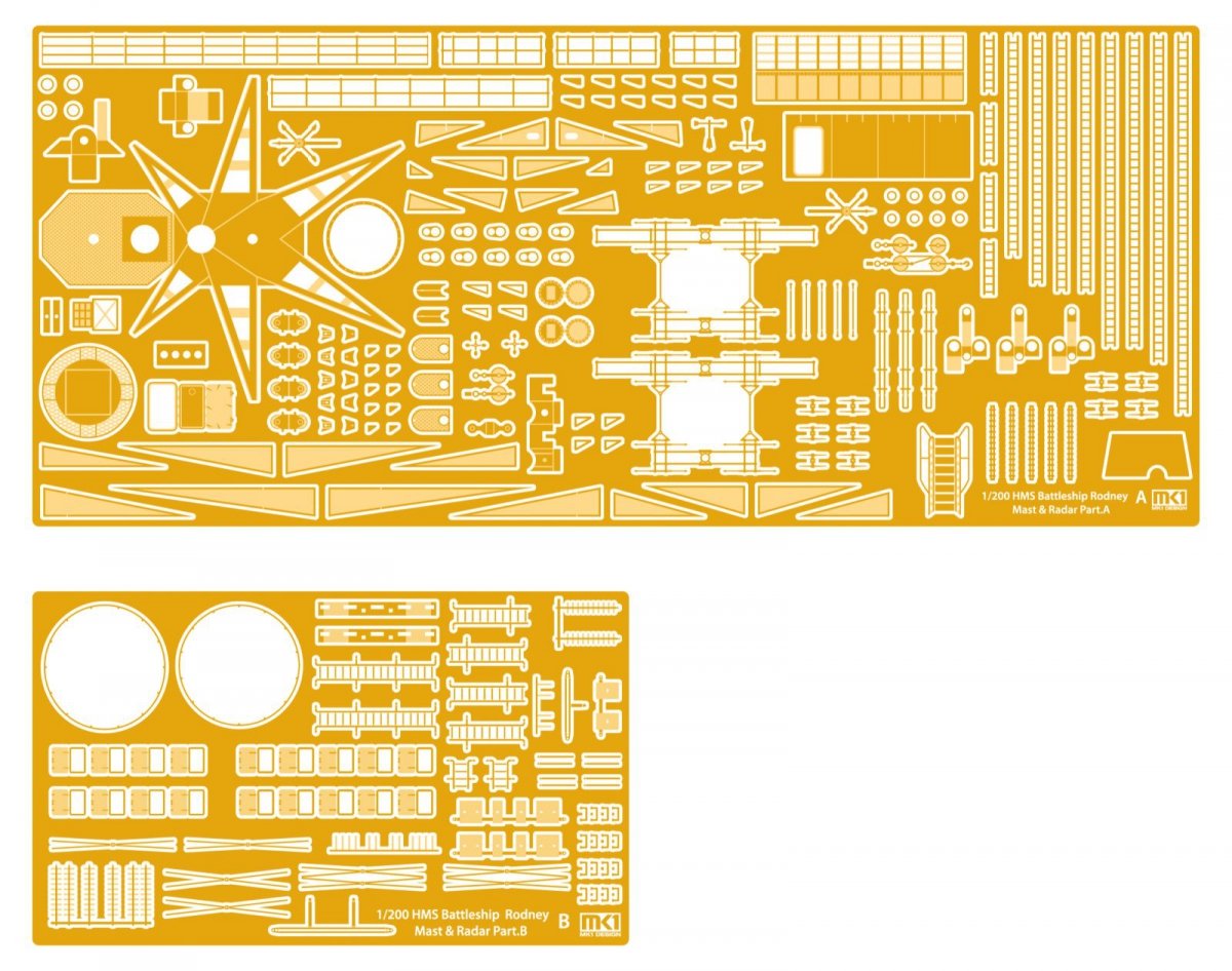 MK1 Design MD-20013 HMS Rodney DX Pack 1/200 – image 24