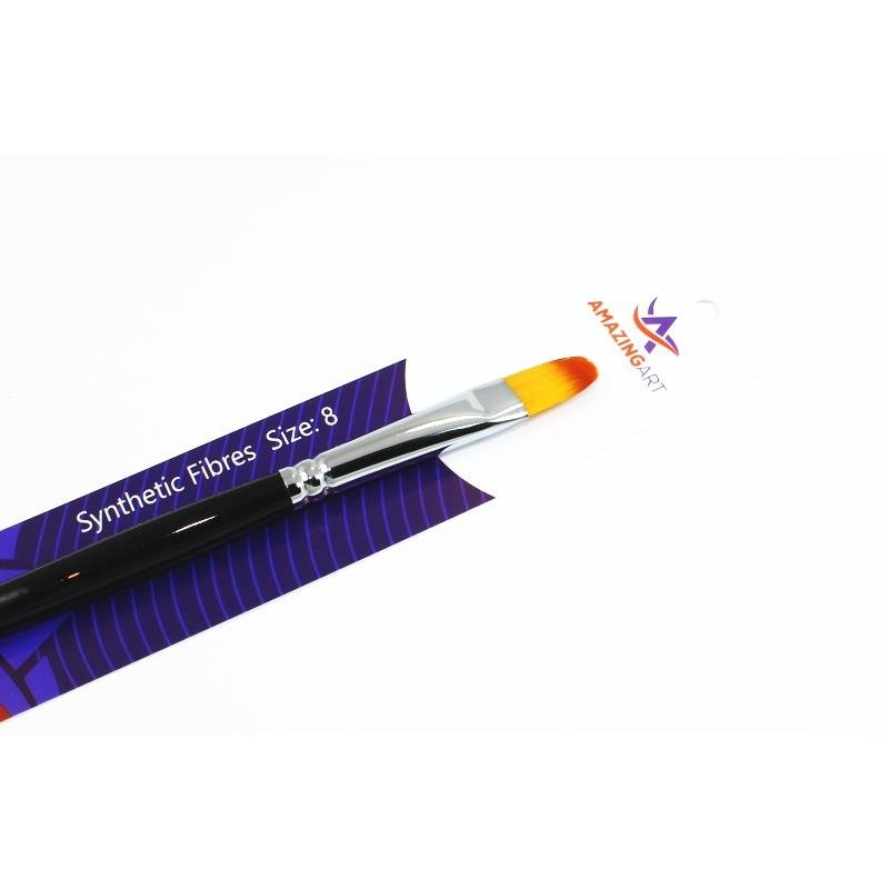Amazing Art 13005 SYNTHETIC BRUSH HALF-ROUND 8