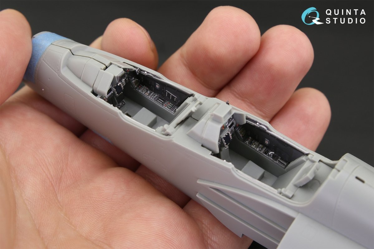 Quinta Studio QD48116 Mirage 2000D 3D-Printed &amp;amp; colored Interior on decal paper (for Kinetic kit) 1/48 – image 4