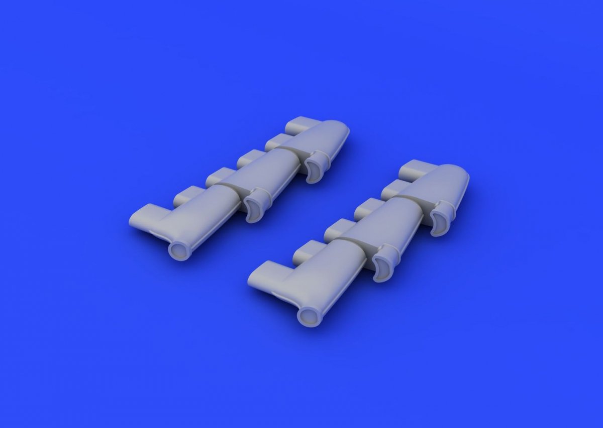 Eduard 648211 Spitfire Mk. I exhaust stacks 1/48 (AIRFIX) – Bild 4
