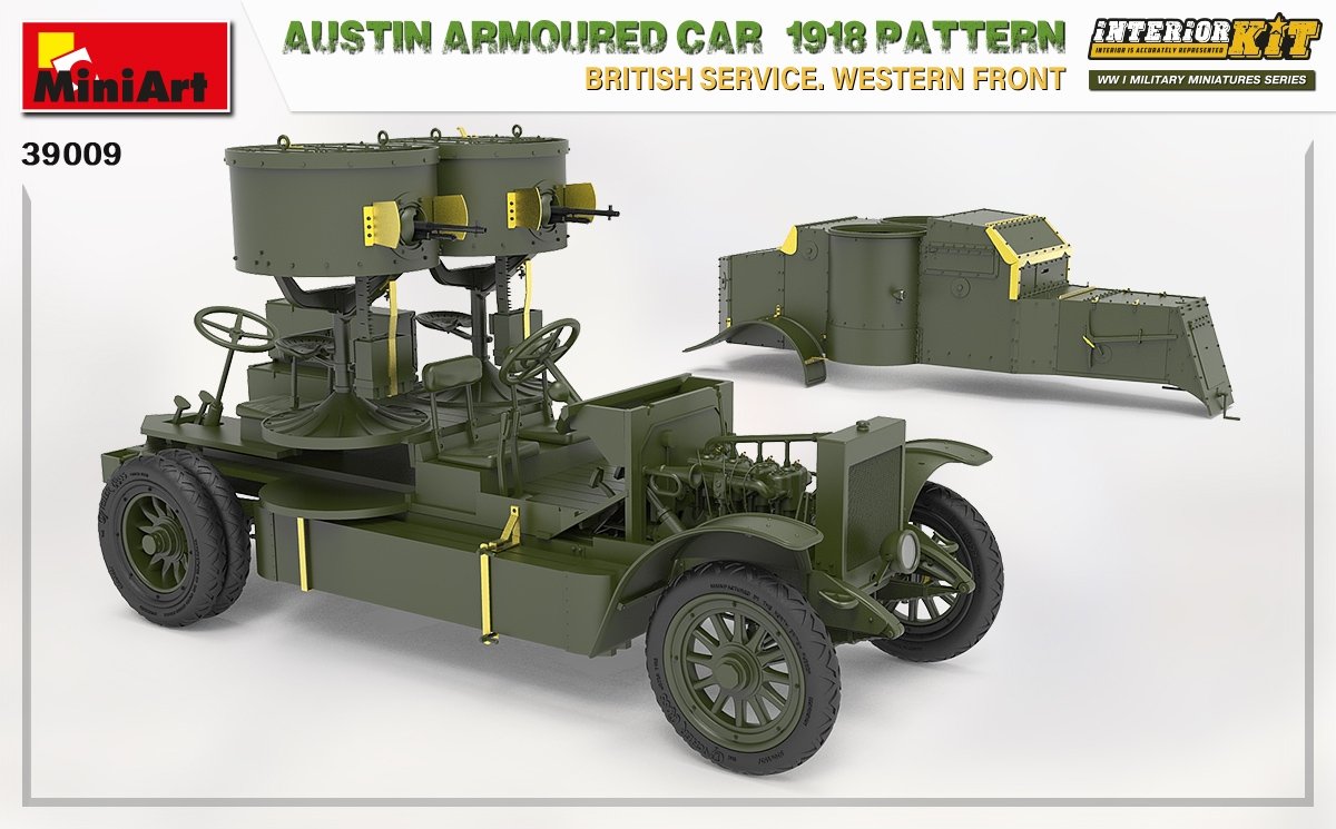 Miniart 39009 AUSTIN ARMORED CAR 1918 PATTERN. BRITISH SERVICE. WESTERN FRONT. INTERIOR KIT 1/35 – image 8