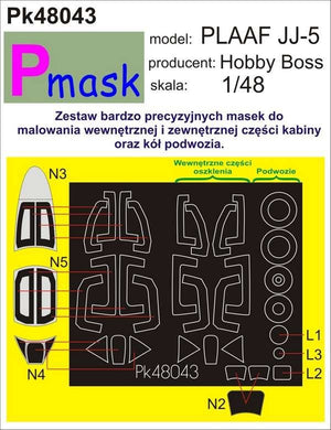P-Mask PK48043 PLAAF JJ-5 (HOBBY BOSS) 1/48