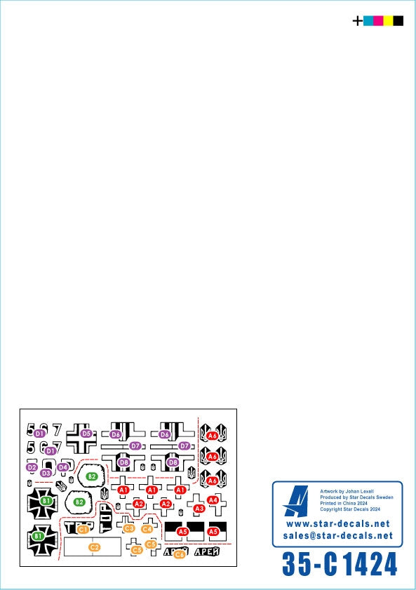 Star Decals 35-C1424 War in Ukraine 25 Ukrainian T-72B3 dobre 2016 in 2022-24 1/35 – image 2