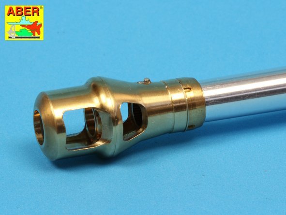 Aber 16L-09 Late muzzle brake for the barrel used on the late version of the Tiger I, King Tiger tank (Henschel turret) / Late muzzle brake used on German 8.8cm barrel Tiger I- late and Tiger II (Henschel turret) 1/16 – image 7