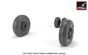 Armory Models AW32309 F-14A/B Tomcat early type wheels w/ weighted tires 1/32 – image 2