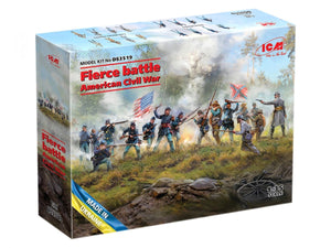 ICM DS3519 Fierce battle. American Civil War Union Infantry. Set 2, Confederate Infantry. Set 2 1/35 – Bild 2