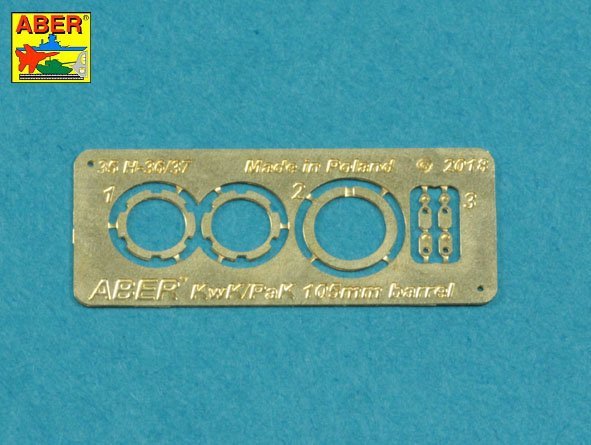 Aber 35L-231 10.5cm KwK L/70 barrel with double baffle muzzle brake for German Pz.Kpfw. VII Lowe 1/35 1/35 – image 9